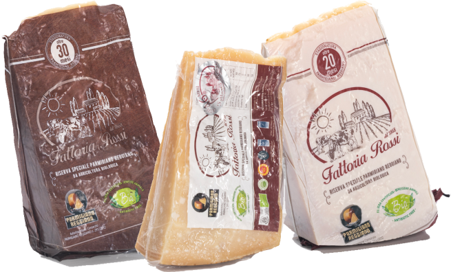 Parmigiano Reggiano BIO - oltre 20-30-40 mesi - 5 pz mista